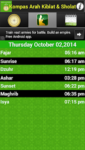 Kompas Arah Kiblat Sholat Qibla Compass Application As A Time Of Prayer Islamic Hijri Calendar Android Tools Apps