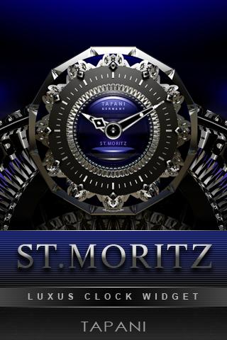 St. Moritz Luxury Clock Widget