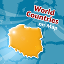 Countries Location Maps Quiz mobile app icon