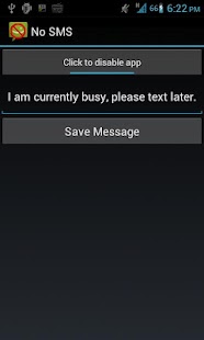 No SMS Screen 2