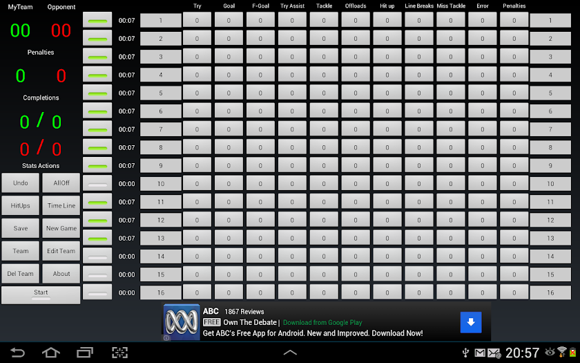 Rugby League Coach - Lite Screen 3