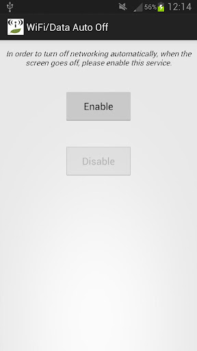 WiFi Data Auto Off
