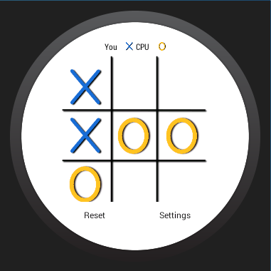 Android application Tic Tac Wear screenshort