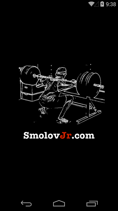 Android application Smolov Pro Squat Calculator screenshort