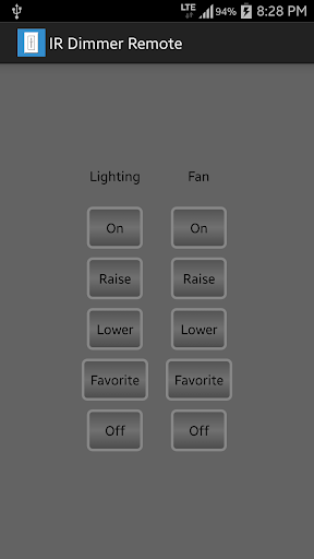 IR Dimmer Remote