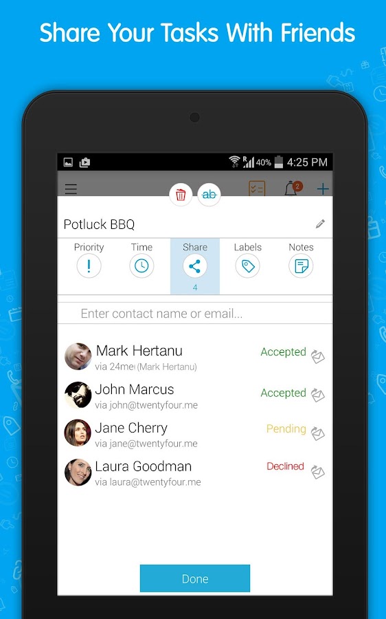    24me: To-Do, Task List & Notes- screenshot  