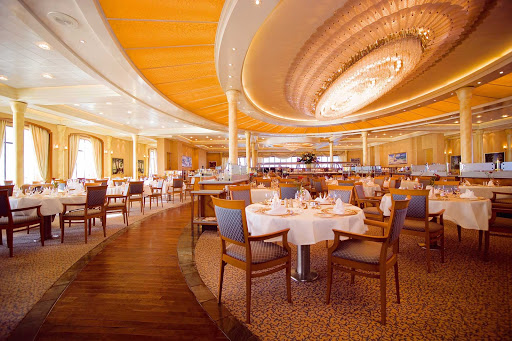Head to the main restaurant aboard Europa 2 for good food, smart service and an elegant, contemporary ambiance.