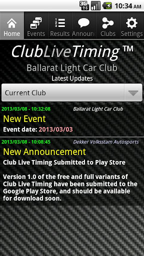 Club Live Timing