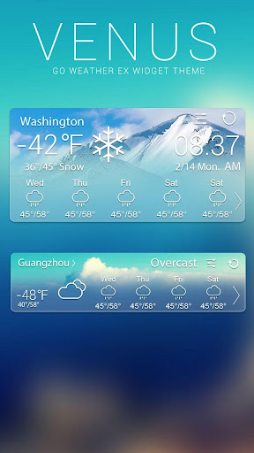 【免費個人化App】VENUS THEME GO WEATHER EX-APP點子
