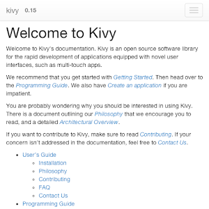 kivy doc 0.0.1
