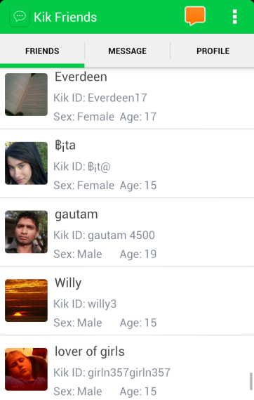 Find friends kik messengers,things guys love to hear from their girl,free p...