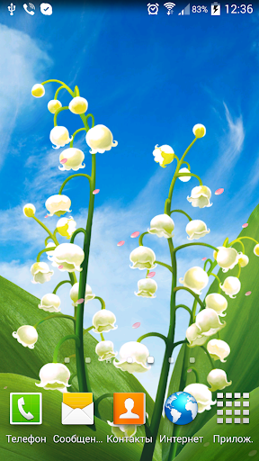 May Lilies Live Wallpaper