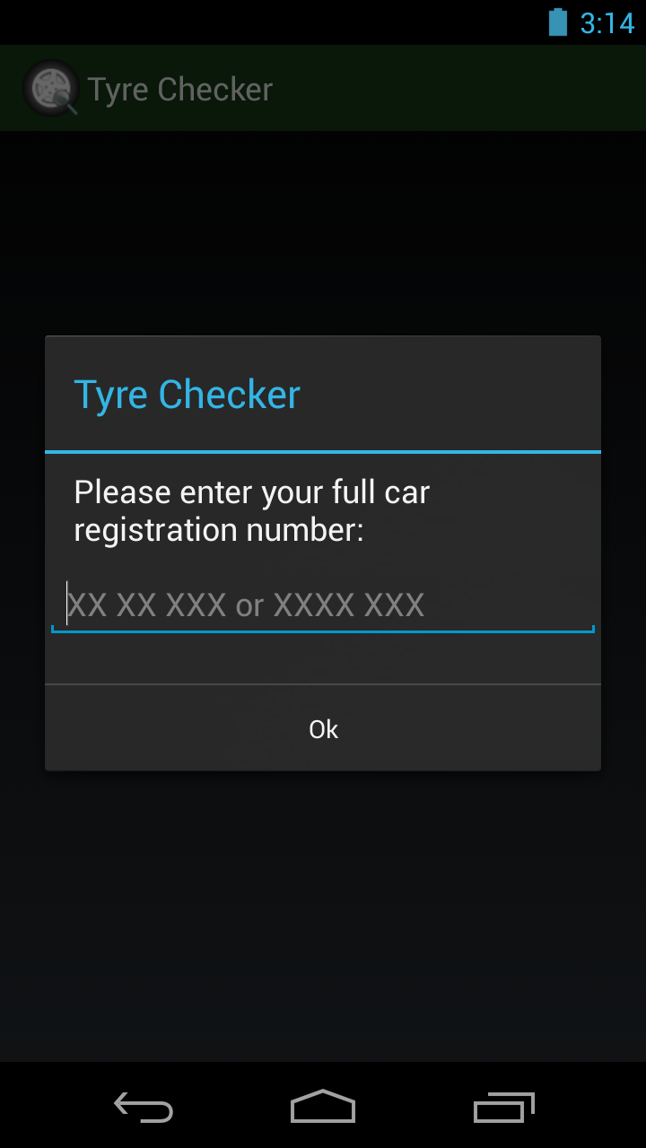 Tyre Pressure Checker Screen 2