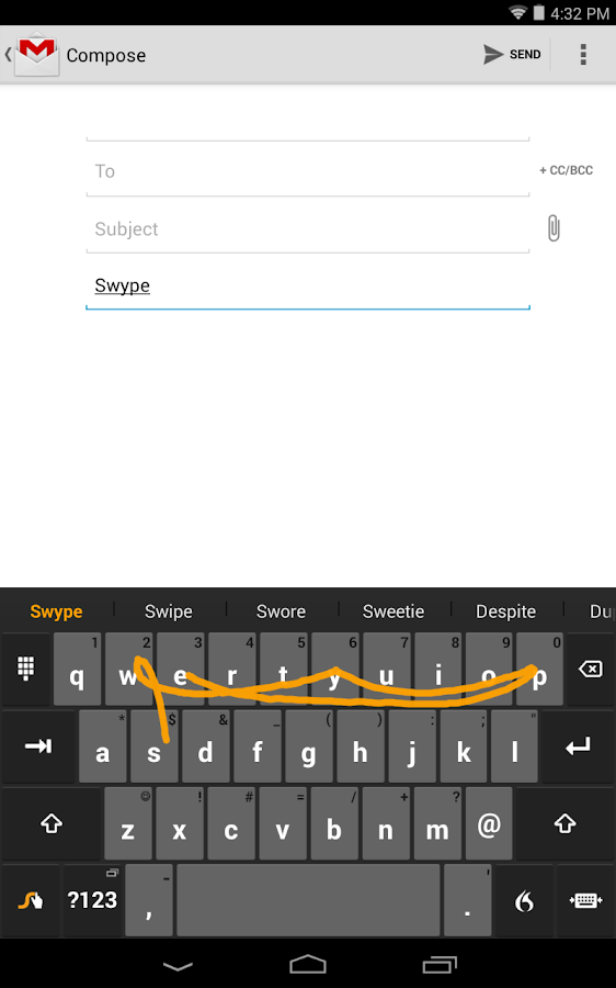 Swype Keyboard - screenshot