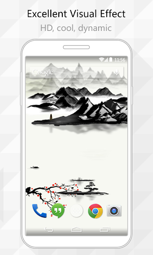 【免費個人化App】Ink Landscape Live Wallpaper-APP點子