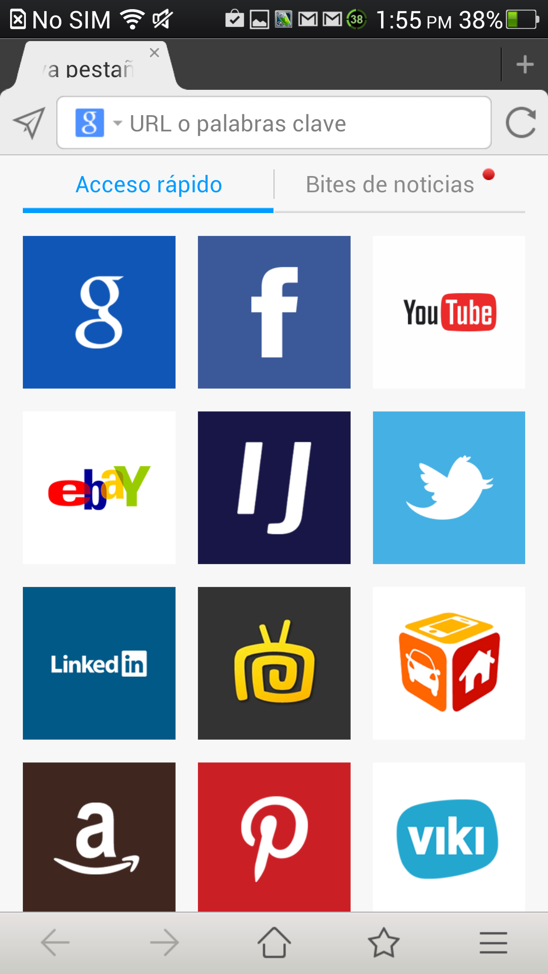 Android application Maxthon browser screenshort
