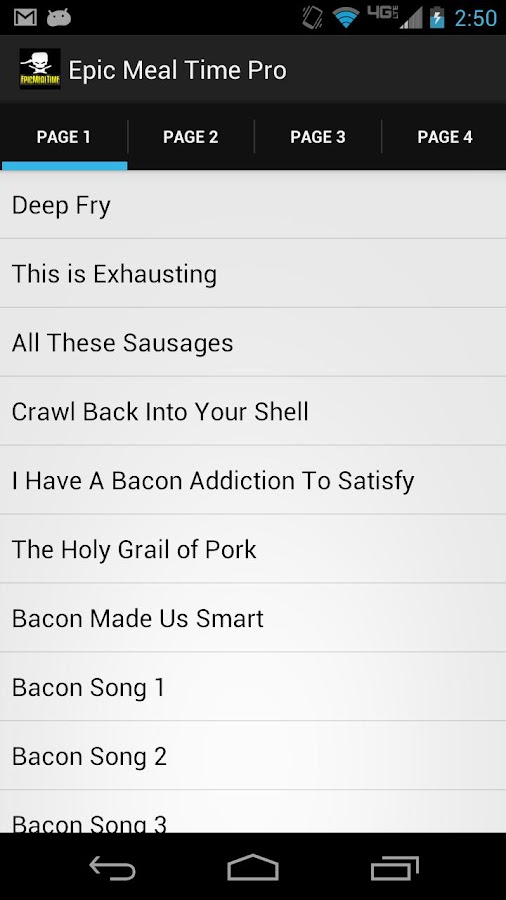 Epic Meal Time Soundboard Pro Screen 3