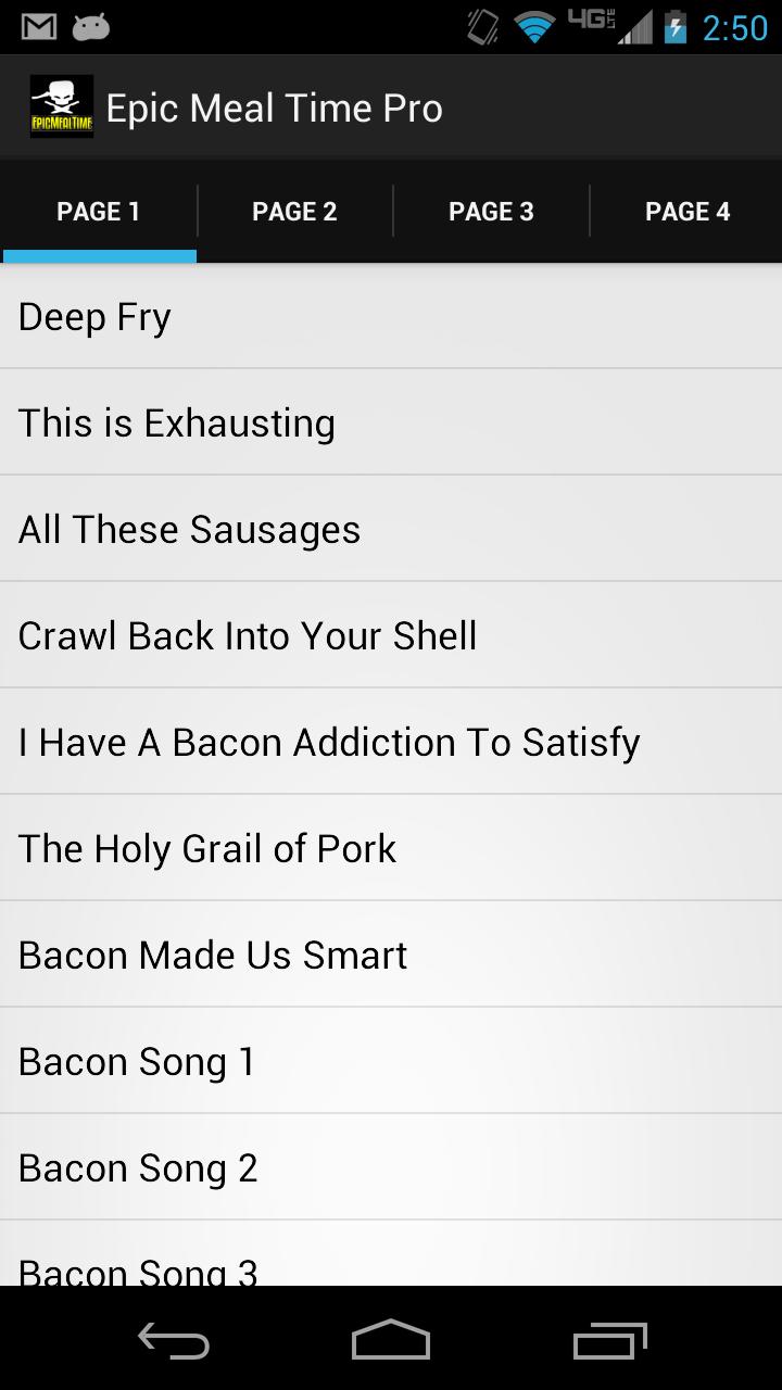 Epic Meal Time Soundboard Pro Screen 1