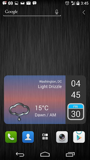 Radiant Clock Widget