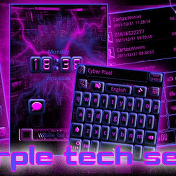 Purple Tech GO Launcher EX APK 1.1