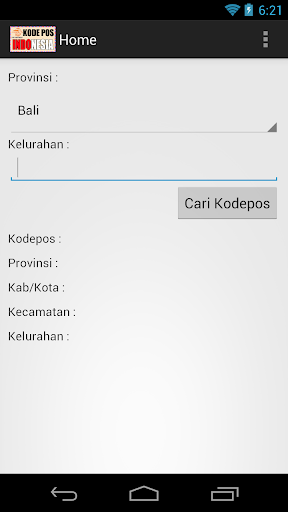 Offline Kode Pos Indonesia