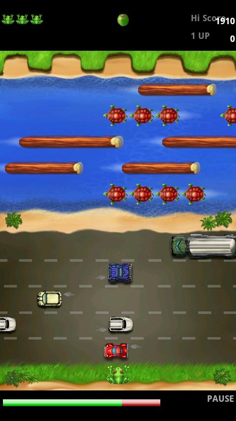 Android application Frogger screenshort