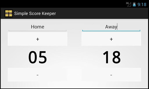 Simple Score Keeper