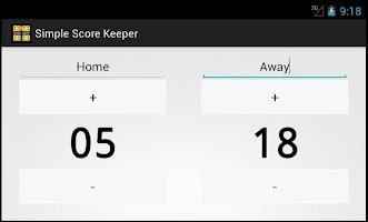 Simple Score Keeper APK צילום מסך #1