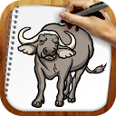 Draw Wild Animals mobile app icon