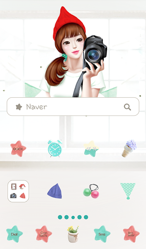 lovely girl cheese dodol theme