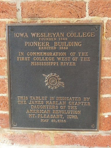 IWC Pioneer Building Plaque