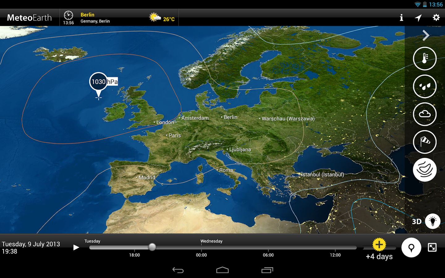 MeteoEarth - screenshot