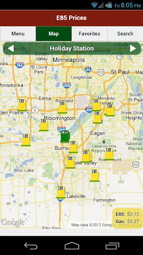 E85 Station Locator and Prices