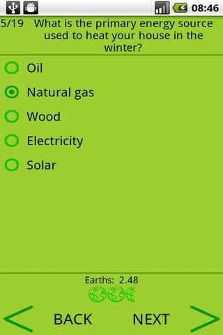 ecoFootprint - screenshot