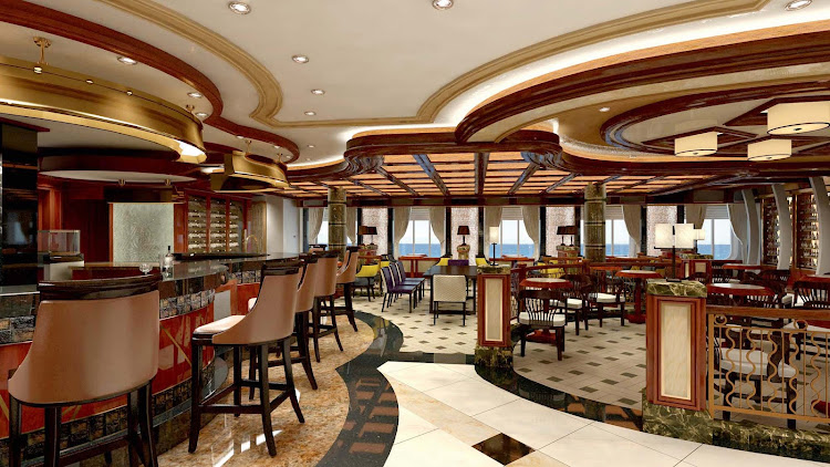 Head to the Vines Wine Bar on your Princess cruise to unwind with a glass of wine that suits your palate. It was voted one of the "Best Wine Bars at Sea" by USA Today.
