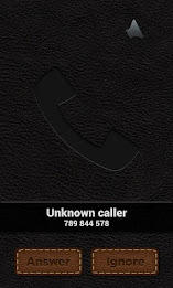 Leather Theme - BIG! caller ID poster 2