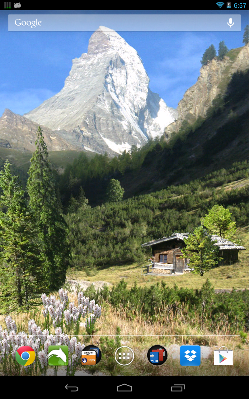 Android application Mountains Live Wallpaper Pro screenshort