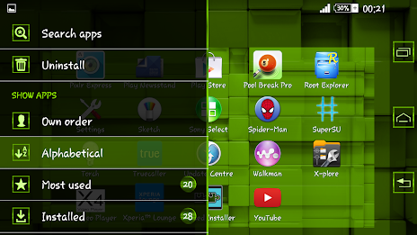 Tiles Green Xperien Theme poster 9