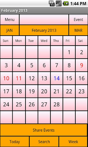 Calendar Me South Korea 2013