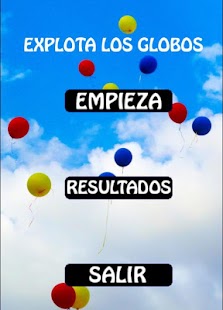 Explota los globos juego Niños