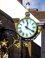 Street Clock in York by Del Candler - Artistic Objects Antiques
