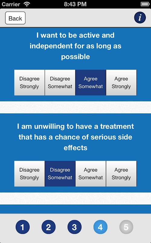 Android application Smoking Cessation Decision Aid screenshort
