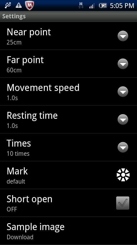 EyeBlurMaster Screen 3