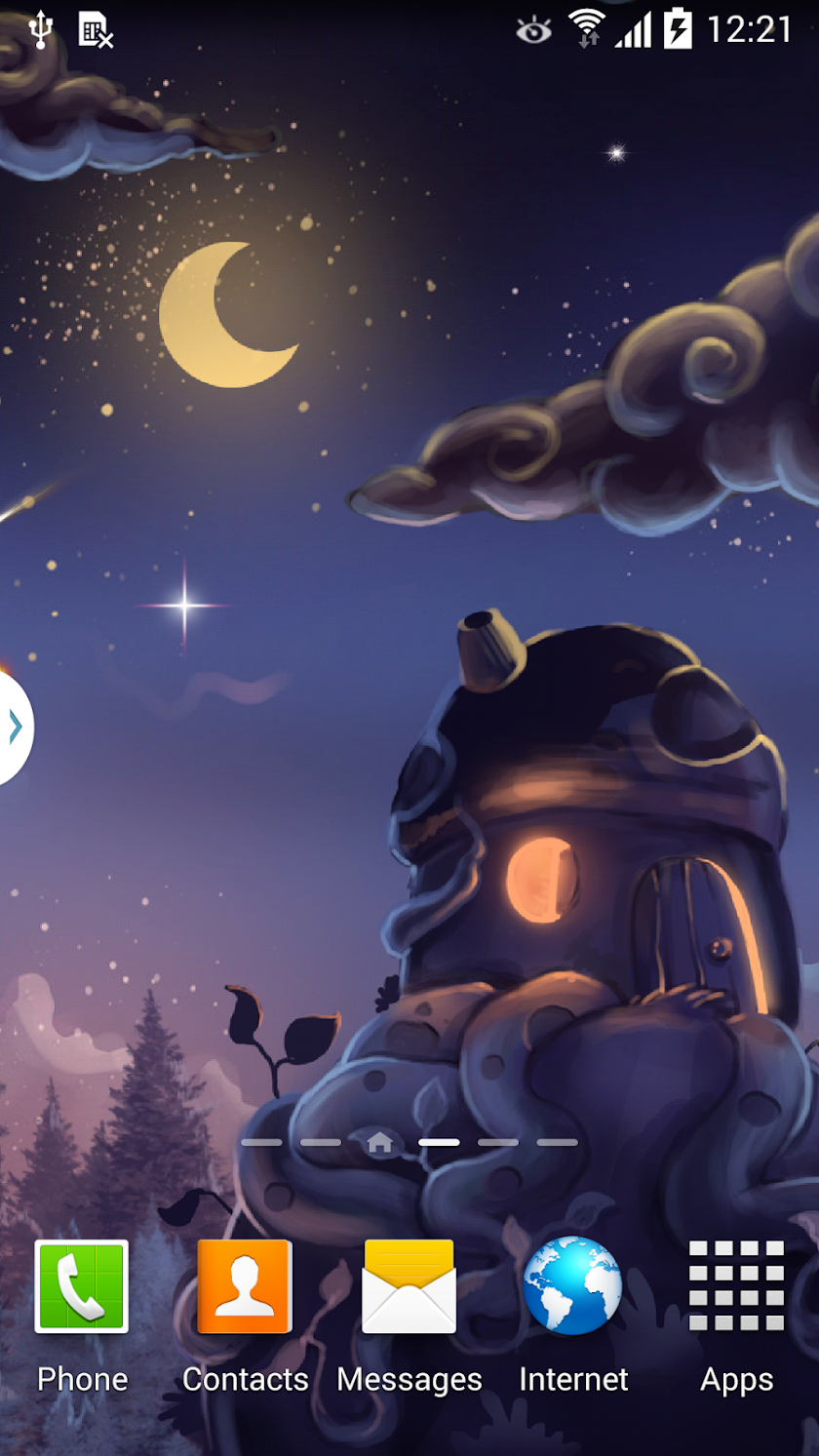 Meteor Shower Live Wallpaper Screen 1