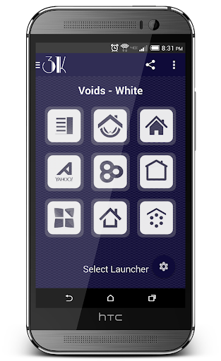 【免費個人化App】Voids White - Icon Pack-APP點子