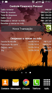Captura de pantalla de la aplicacion Android Personal Finances App