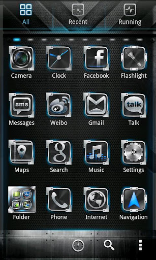 AI-Blue GO Launcher EX Theme v1.0 APK