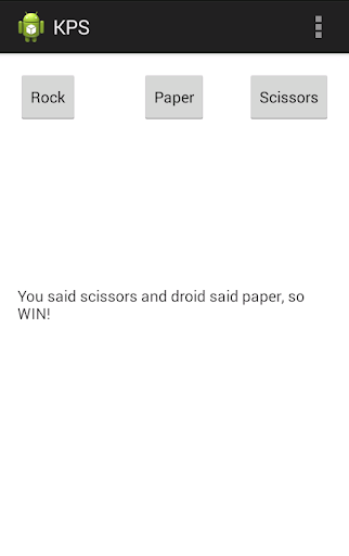 Rock paper scissors