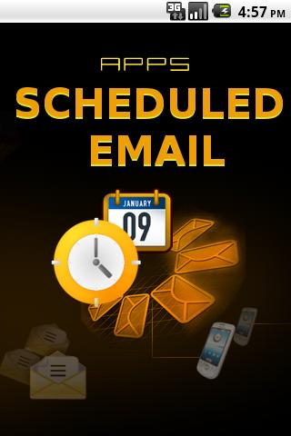 Android application Email Scheduler screenshort