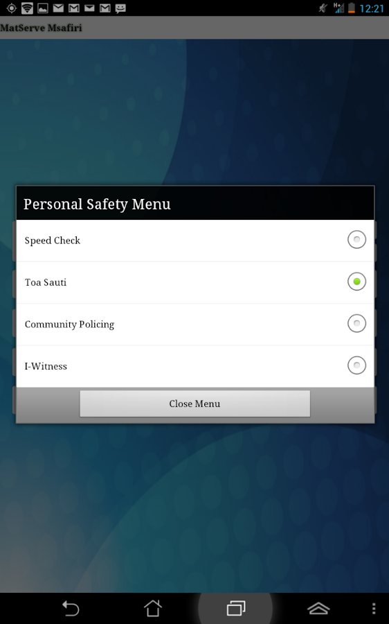    Matserve Msafiri- screenshot  